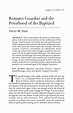 (PDF) Romano Guardini and the Priesthood of the Baptized | David M ...