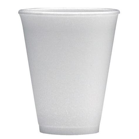 Foam Insulated Polystyrene Disposable Cups 7oz200ml White Pack Of