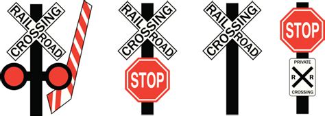Railroad Crossing Signs Stockvectorkunst En Meer Beelden Van