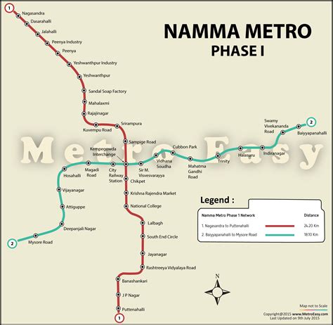 namma metro bangalore metro — map lines route hours tickets