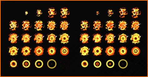 Artstation 2d Explosions Animations Pack Game Assets