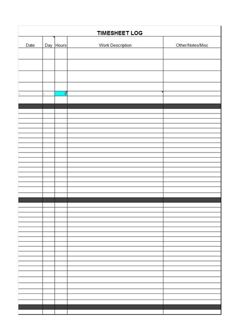 Tracking Hours Worked Spreadsheet Intended For 40 Free Timesheet Time