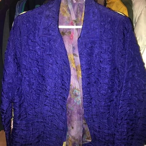 Laura Ashley Jackets And Coats Laura Ashley Purple Jacket Scarf