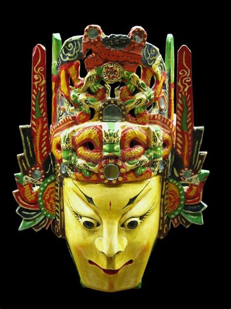 Ancient Chinese Minority Mask Isolated View Of And Ancient Chinese