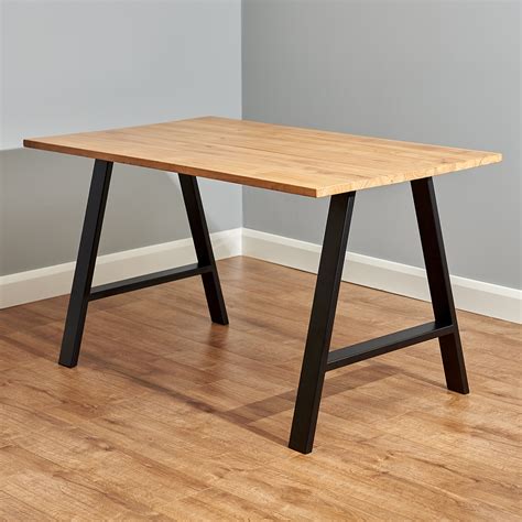 Some of these are also available as counter height table legs. Hartleys Set of 2 Industrial Metal A Frame Table Legs ...