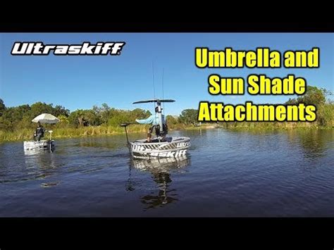 Whether your out fishing or just relaxing on your jon boat, experiencing the nice, sunny weather or getting a bit of a downpour would be a lot better with an umbrella. Ultraskiff Sun Shades and Boat Seat Umbrella Holders - YouTube