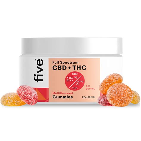 Five™ 25 Off With Leafly25 25mg Cbd 2mg Thc Gummies 25 Off With Leafly25 Leafly