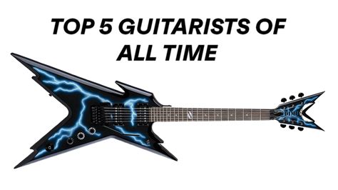 Top 5 Guitarists Of All Time Guitar Guitarist Youtube