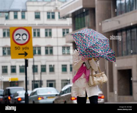 Very Windy Umbrella Hi Res Stock Photography And Images Alamy
