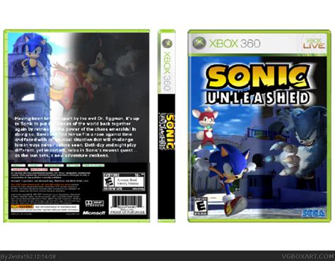 Sonic Unleashed Xbox 360 Box Art Cover By Zelda152
