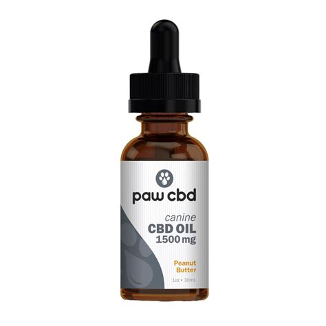 Pet Cbd Oil Tincture For Dogs Peanut Butter 1500 Mg 30 Ml