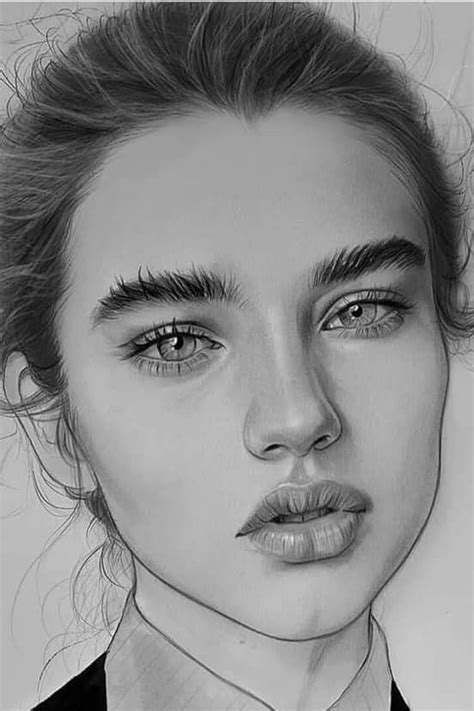 Pencil Portrait Drawing Portrait Sketches Pencil Art Drawings Art