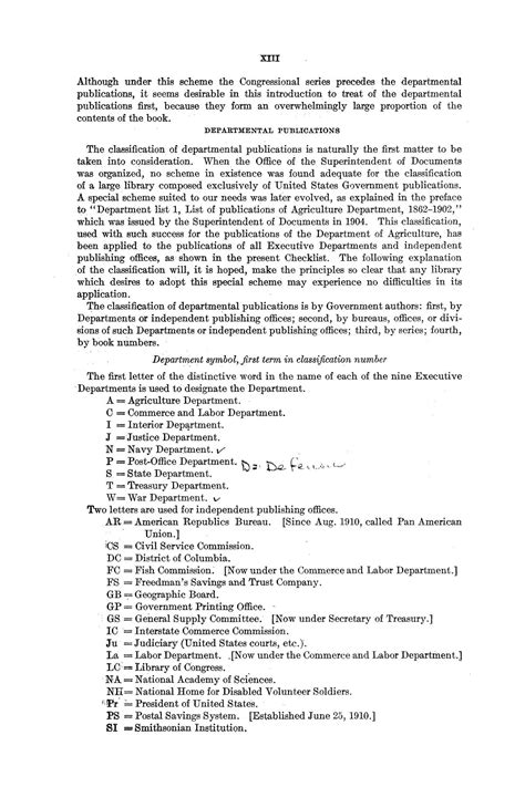 Checklist Of United States Public Documents 1789 1909 Third Edition