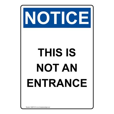 OSHA NOTICE Storage Room No Exit Bilingual Sign ONB 9572 Enter Exit