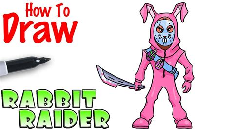 Here are combos for the new dark rabbit raider and dark bunny brawler new edit styles in fortnite battle royale! How to Draw the Rabbit Raider | Fortnite - YouTube