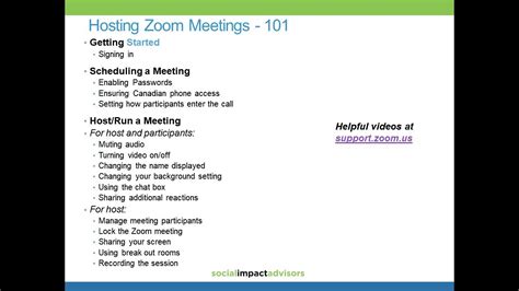 Hosting Zoom Meetings 101 Youtube