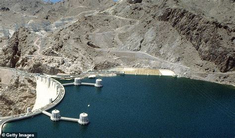 The Water Level In Lake Mead Reservoir Drops Enough To Reveal The 1971