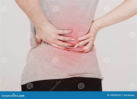 Backache Kidney Problems Concept Lumbago Stock Photo Image Of