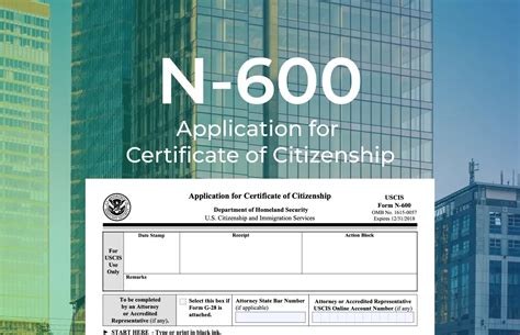 N 600 表格 申请公民证 Usa