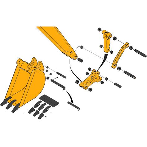 Case 580sl And 580sm Backhoe Bucket Parts Hw Part Store