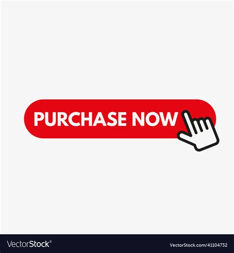Purchase Now Button And Cursor Clicking Royalty Free Vector