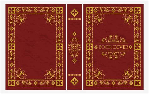 Red And Gold Ornamental Of Classical Book Cover 1257267 Vector Art At