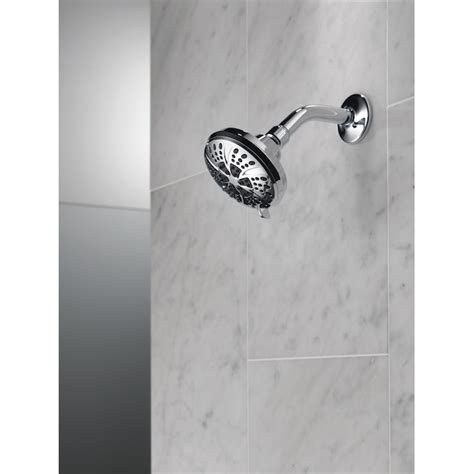 Delta Universal Showering Components Chrome Fixed Showerhead 2 5 Gpm 9 5 Lpm In The Shower