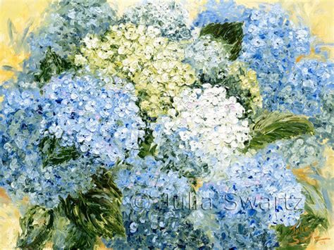 Hydrangea Flower Oil Paintings