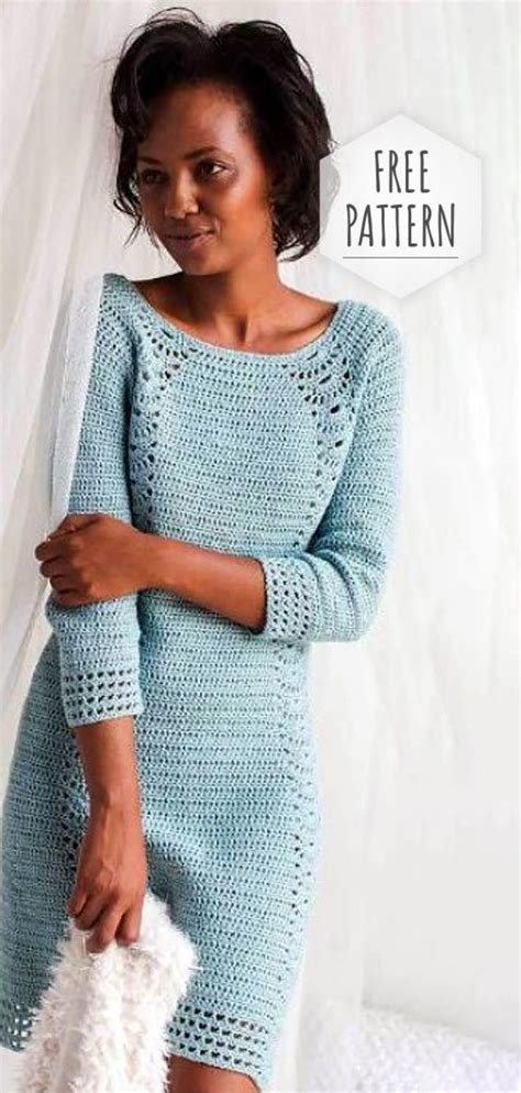 crochet nice dress free pattern tricot d été