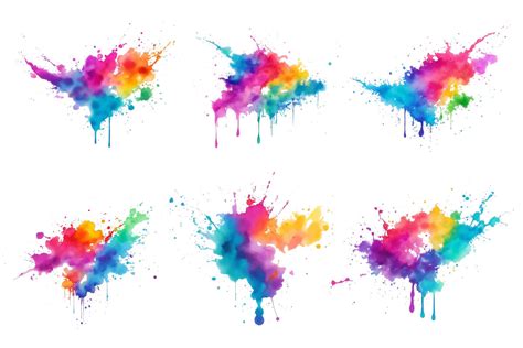 Watercolor Ink Splash Paint Splatter Graphic By Pixeness · Creative