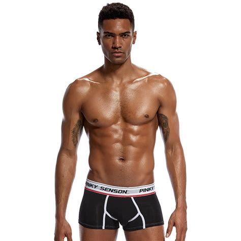 Fashion Brand Gay Men Underwear Boxer Sexy Cotton Cueca Boxers Slip For