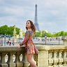 Beautiful Young Woman in Paris Stock Image - Image of dress, spring ...