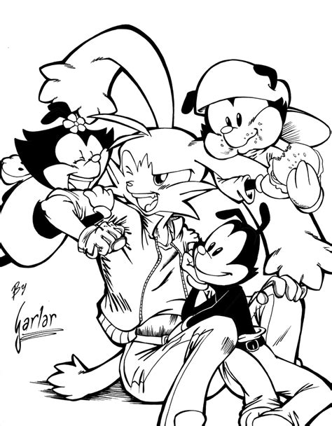 Animaniacs Cartoons Free Printable Coloring Pages