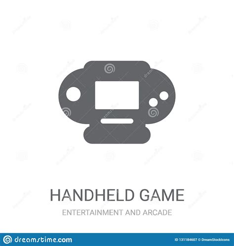 Handheld Game Icon Trendy Handheld Game Logo Concept On White B Stock