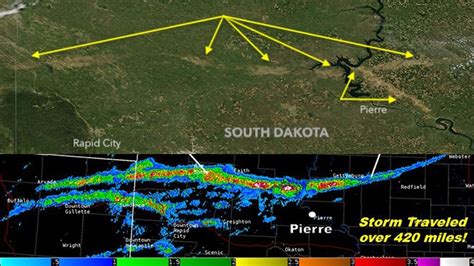 South Dakota Hail Scars Seen From Space Days After Hailstorms Weather