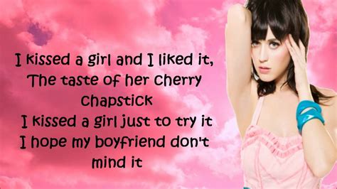 I Kissed A Girl Katy Perry Lyrics Youtube