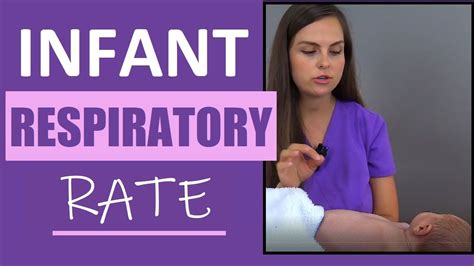 Infant Respiratory Rate Assessment Pediatric Nursing Skills Newborn