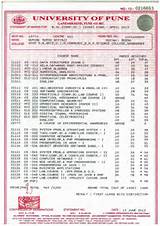 Pictures of Pune University Degree Certificate