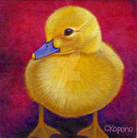 Duckling Acrylic Painting By Mandarinmoon On Deviantart