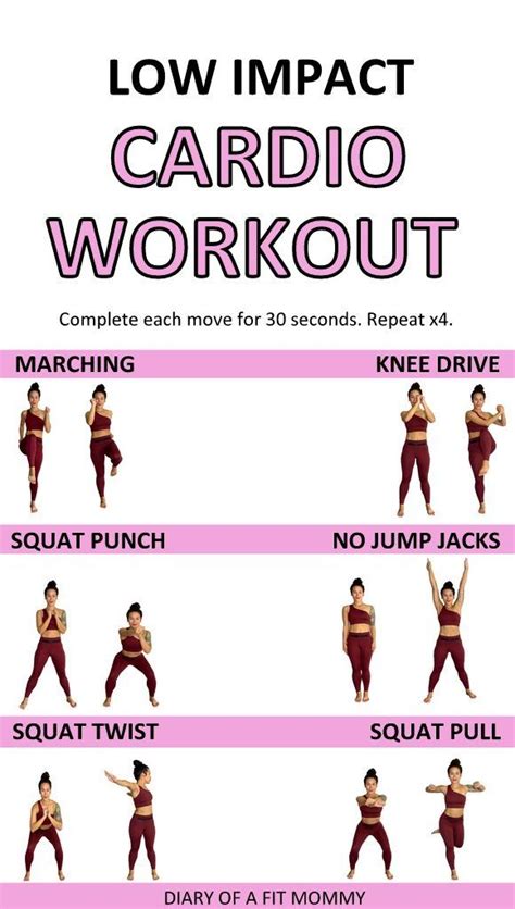 Simple Low Impact Aerobic Exercises At Home For Diet Cardio Workout