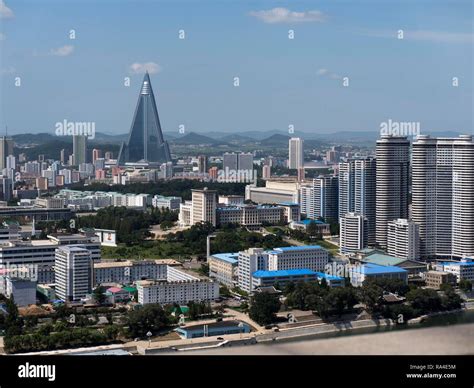 Skyline Of Pyongyang North Korea Asia Stock Photo Alamy