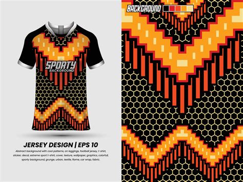 Soccer Jersey Design For Sublimation Sport T Shirt Design Template Jersey Vector Art