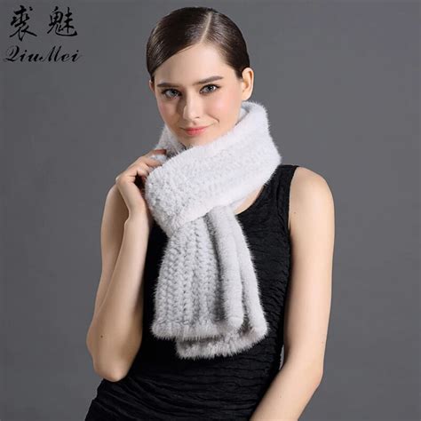 buy 180cm winter women natural fur scarves real mink fur scarf fashion luxury