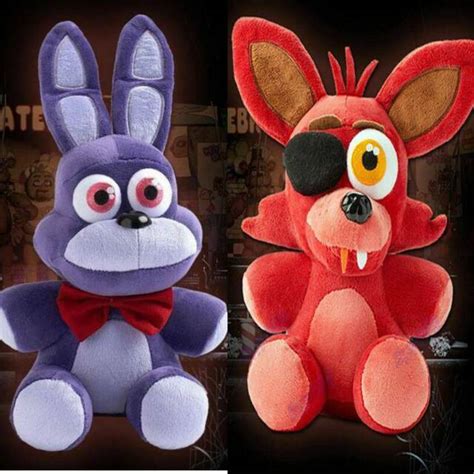 Lot Of 2 Plush Fnaf Five Nights At Freddys Plushies Bonnie And Freddy