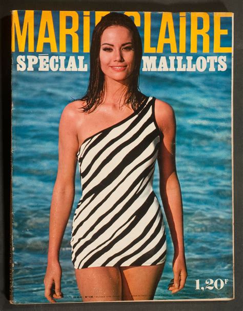 Marie Claire French Vintage Magazine Claudine Auger Cover May