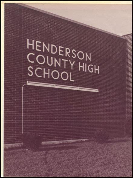 Explore 1972 Henderson County High School Yearbook Henderson Ky