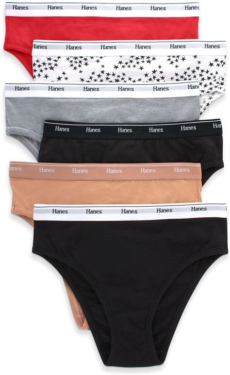 Hanes Paquete de Bragas Originales para Mujer Ropa Interior elástica