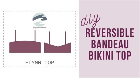 How To Sew A Reversible Bandeau Bikini Top Youtube
