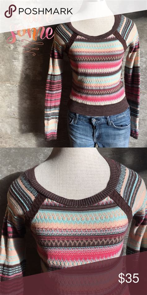Fp Sweater Colorful Striped Sweater Great Condition Bundle For Discount Free People Sweaters