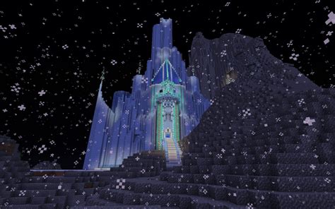 Elsas Ice Palace From Disneys Frozen Minecraft Map